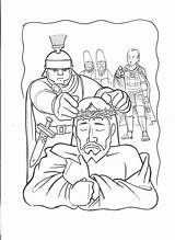 Arrest Thorns Christ Soldier Bible Fortags sketch template