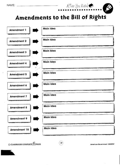 images  amendments quiz worksheet  amendments bill