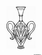 Coloring Vase Pages Printable Recommended Template sketch template