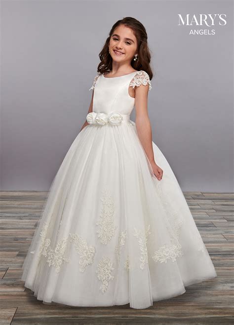 angel flower girl dresses style mb9060 in ivory or white color