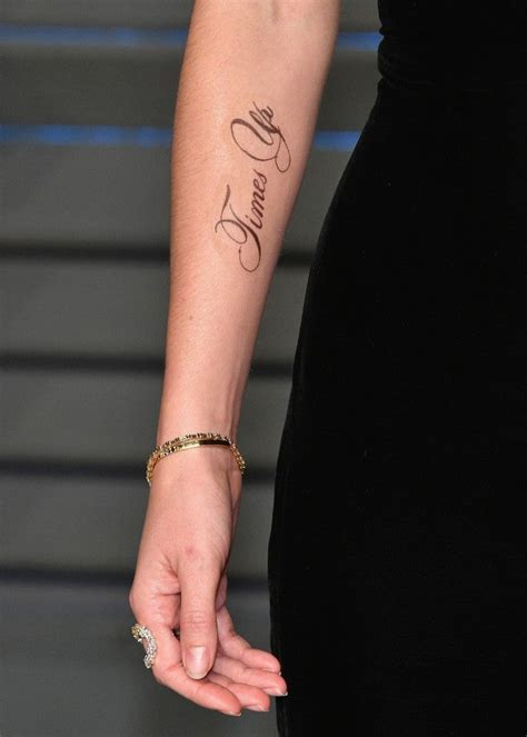 Emma Watson Rocks ‘times Up’ Tattoo On Her Arm At Vanity Fair Oscars