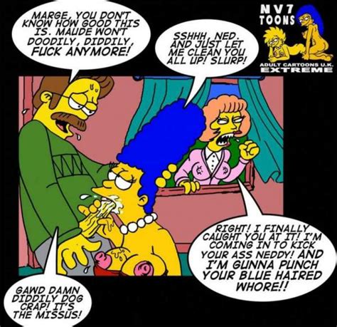 422971 marge simpson maude flanders ned flanders the simpsons nev artist nev luscious