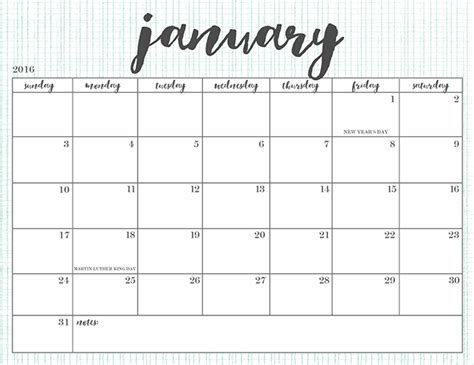 free printable 2016 calendars oh so lovely blog