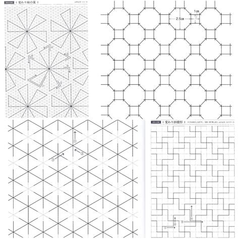 printable sashiko patterns printable coloring pages