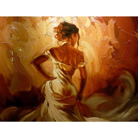buy handmade canvas art abstract figure oil paintings lady  gold artwork