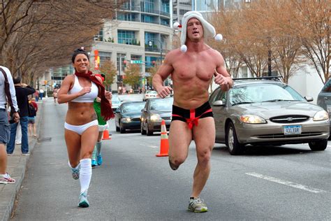 Tons Of Fun Hot Men The Atlanta Santa Speedo Run 2012 Daily Squirt