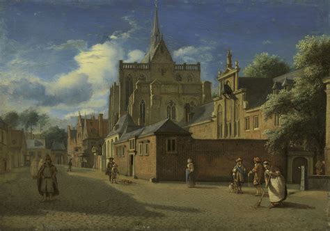 Jan Van Der Heyden Gorinchem 1637 1712 Amsterdam The Dom And Domhof