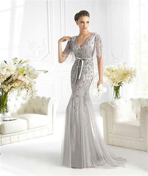En Plata Silver Wedding Dress Anniversary Dress
