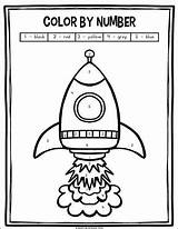 Kindergarten Outer Packet Reallifeathome Weltraum Counting Astronaut Spaceship sketch template