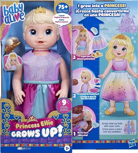 baby alive princess ellie grows  blonde hair doll interactive baby doll   picclick