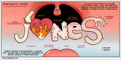 nursing infographics rheumatic fever studypk