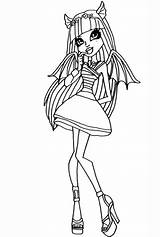 Monster High Rochelle Coloring Pages Goyle Drawing Printable Lineart Manga Categories sketch template
