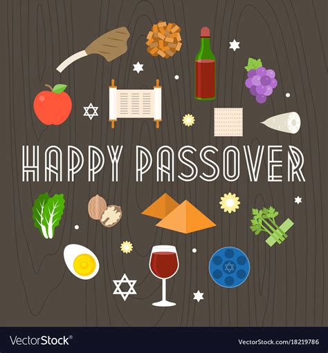 happy passover  icon  element royalty  vector