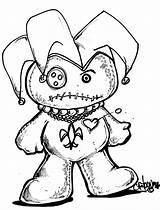 Voodoo Mardi Gras Vodoo Halloween Horror Puppen Teddy Peur Cartoon Designlooter Bleistift Nola Puppe Lernen sketch template