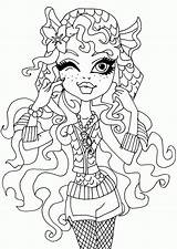 Coloring Pages Monster High Noir Catty Lagoona Blue Printable Print Getcolorings sketch template