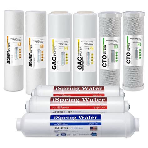 Ispring 6 Stage Reverse Osmosis Ro Systems 1 Year Replacement Water
