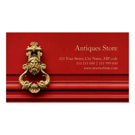 antiques store business card zazzle