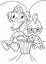 Coloring Chicken Little Pages Jo Krafty Kidz Center Mom Posted Am sketch template