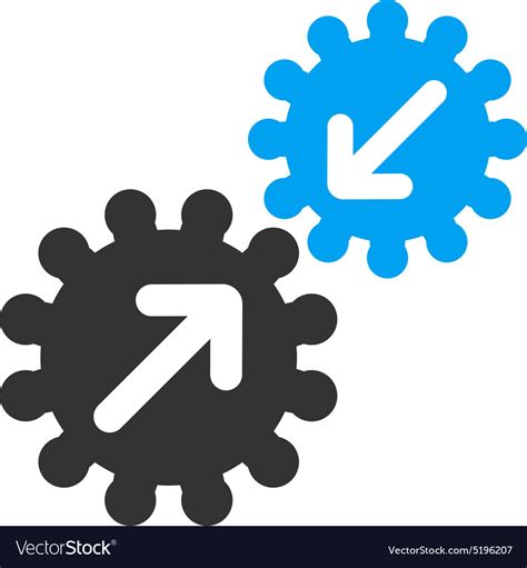 integration icon  business bicolor set vector image