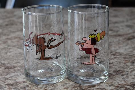 b c ice age collector glass series vintage arbys 1981 etsy