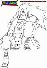 Madara Naruto Uchiha Lineart sketch template