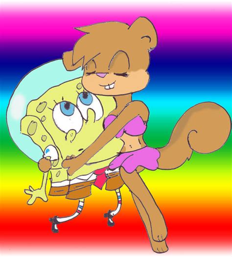 Spongebob And Sandy Love By Wierdo Gurl On Deviantart