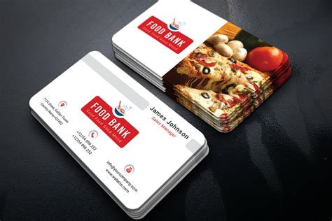 food business card creative business card templates creative market