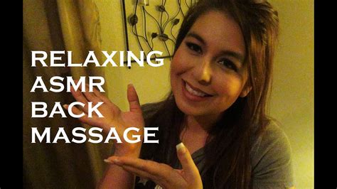 Asmr Back Massage Youtube