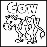 Coloring Pages Cow Printable Kids Farm Cows Printables Animal Word Print Head Cartoon Simple Search Clipart Cliparts Color Library Worksheets sketch template