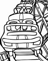 Coloring Amusement Dibujos Ferris Wheel Rollercoaster Kermis Clipartmag Sketch Hinzen sketch template
