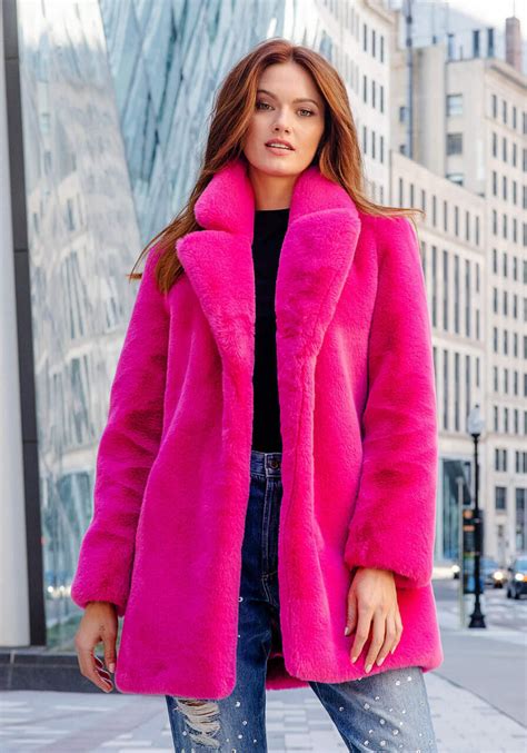 Girls Pink Faux Fur Coat Ubicaciondepersonas Cdmx Gob Mx
