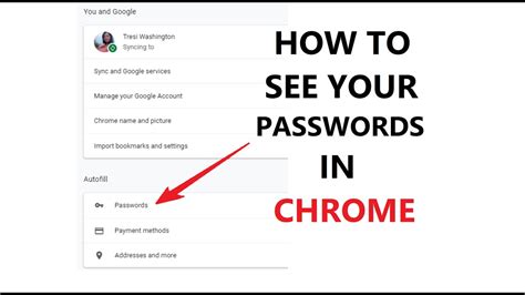 passwords  chrome youtube