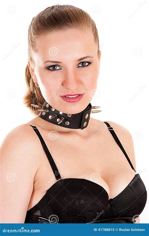 Woman With Spiked Collar Stock Image Image Of Sexuality 41788815
