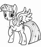 Twilight Sparkle Princess Pony Little Coloring Pages sketch template