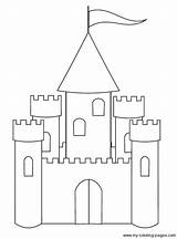 Coloring Pages Castle Kids Big Castles Templates Princess Draw Printable Chateau Print Choose Board sketch template