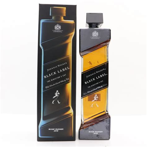 johnnie walker black label blade runner  directors cut   auction scotch whisky