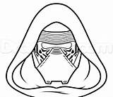 Ren Kylo Coloring Wars Star Draw Easy Drawing Helmet Step Pages Dragoart Mask Drawings Cosplay Birthday Getdrawings Characters Class Projects sketch template