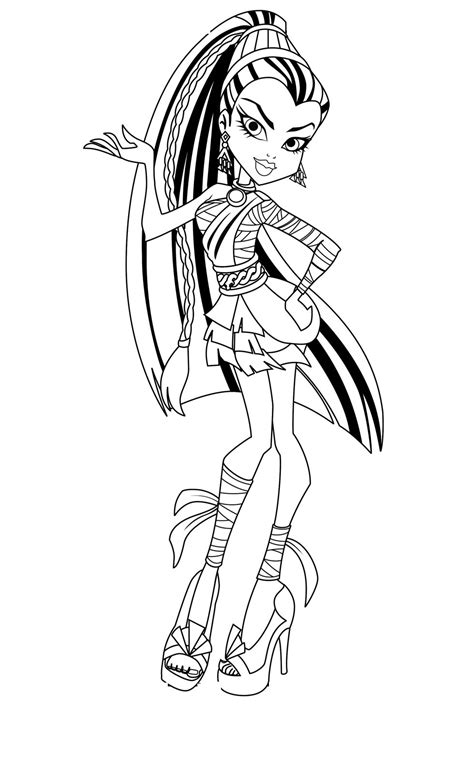 monster high monsters  coloring pages  pinterest