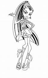 Monster High Coloring Pages Printable Kids sketch template