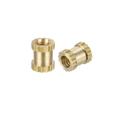 uxcell uxcell knurled threaded insert   mm   mm od female thread