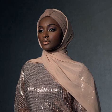The Rose Gold Aurora Dark Skin Girls Women Simple Hijab
