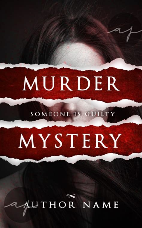 murder mystery  book cover designer