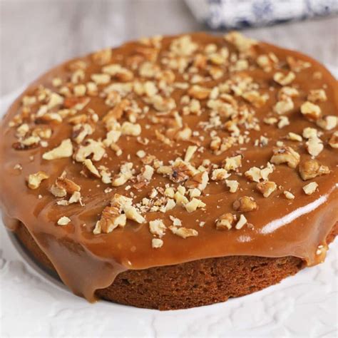 date cake recipe  walnuts  caramel sauce amiras pantry