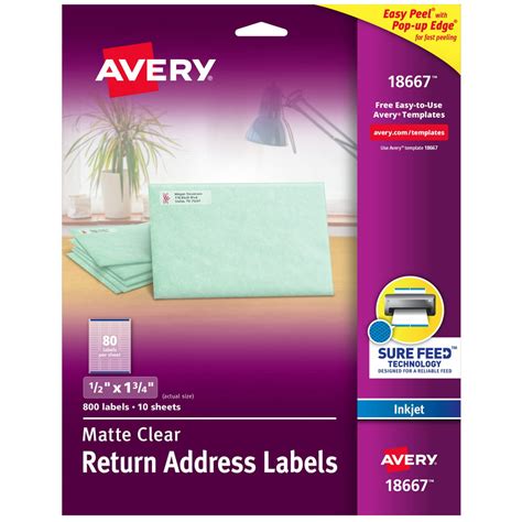 avery return address labels      clear labels  walmartcom walmartcom