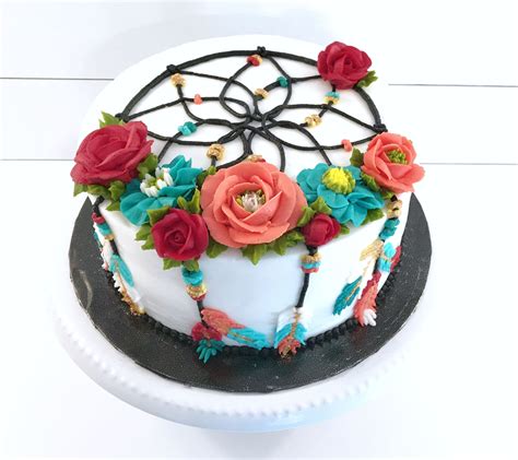 A Pretty Dreamcatcher Birthday Cake Nikijoycakes Buttercream Cake