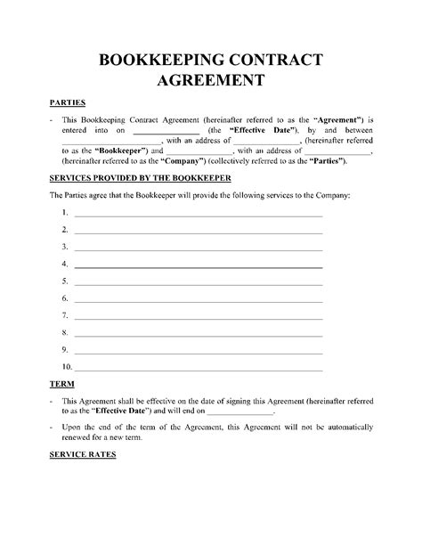 contract agreement templates