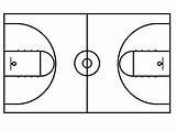 Basketball Court Printable Outline Clipart Plain Drawing Plays Playbook Coach Cliparts Clip Templates Diagram Blank Template Half Diagrams Courts Printables sketch template