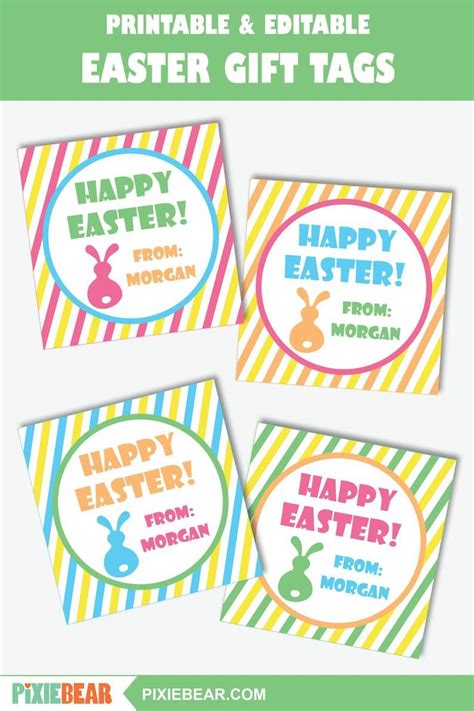 easter gift tags printable easter labels personalized etsy easter
