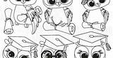 Owl Graduation sketch template
