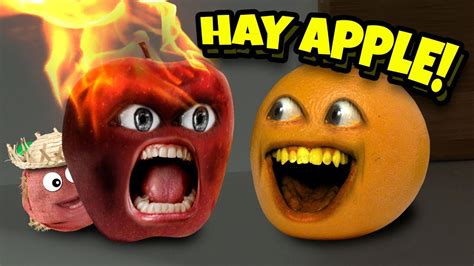 annoying orange hay apple youtube